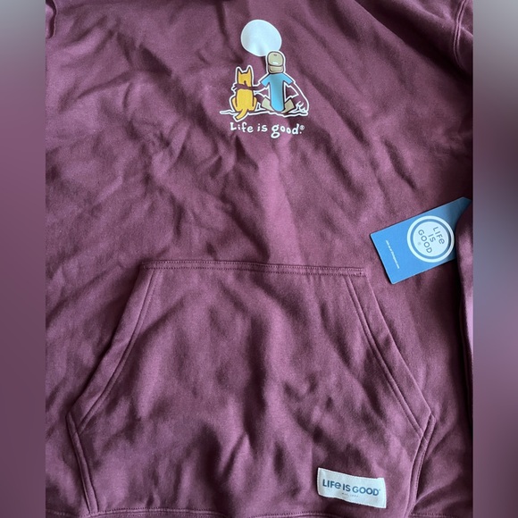 NWT - Life Is Good Men’s Fleece Hoodie - Size XL - Picture 3 of 6